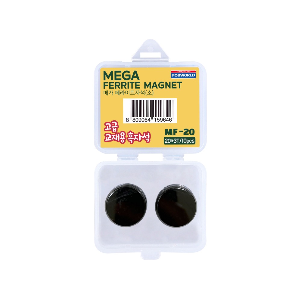[MF-20] Mega Ferrite magnet (S/20*3T/10pcs)